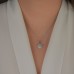 Λευκόχρυσο σετ κοσμημάτων Κ14 με κολιέ, σκουλαρίκια, δαχτυλίδι